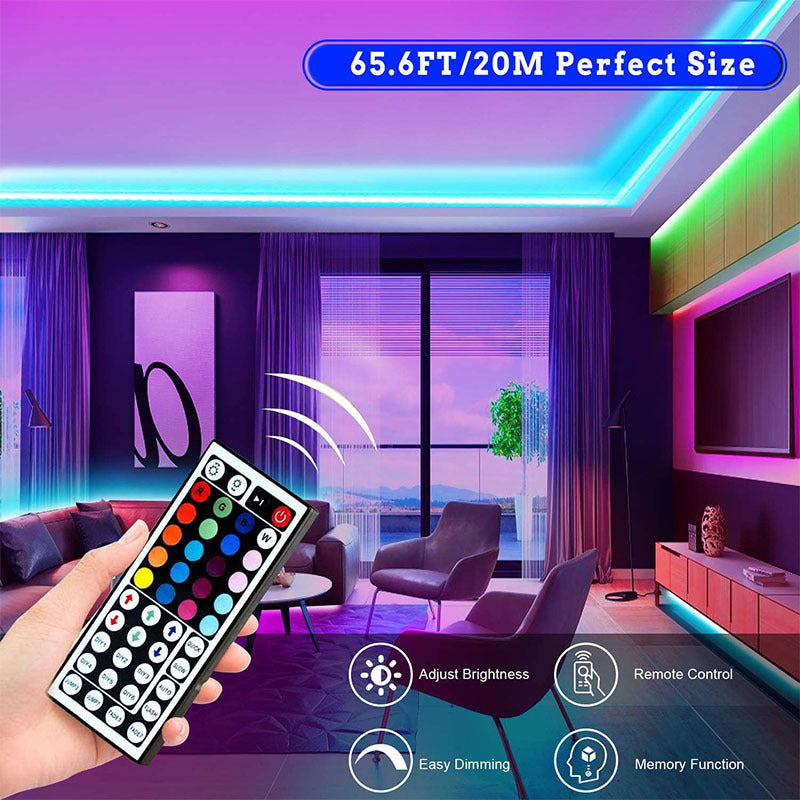 Bandes LED RGB 5M Intelligentes - 16 Millions de Couleurs avec Contrôle App et Sync Musique