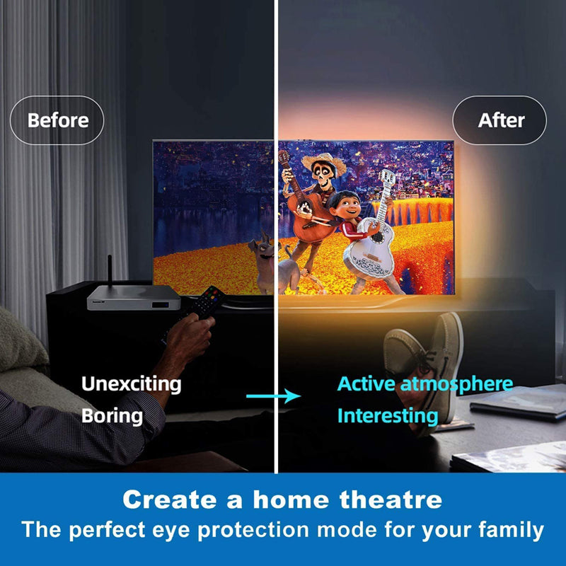 Bandes LED RGB 5M Intelligentes - 16 Millions de Couleurs avec Contrôle App et Sync Musique